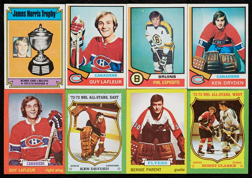 1973 and 1974 Topps Hockey Complete Sets (2)