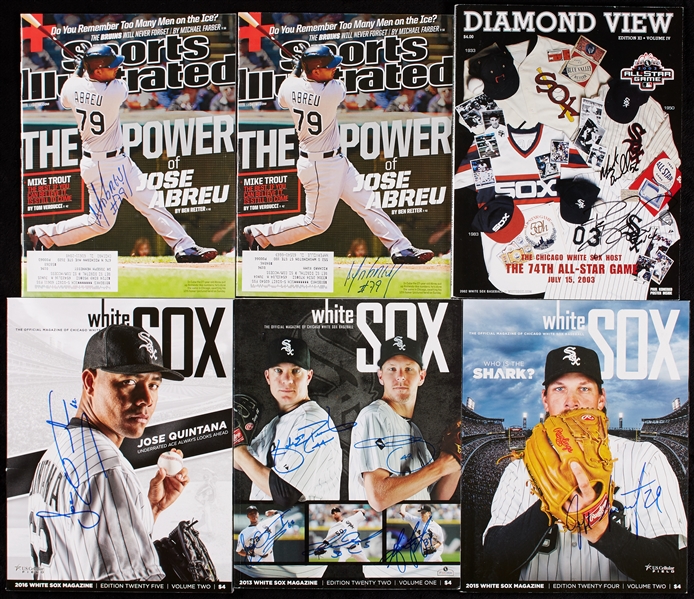Signed White Sox Magazine Collection with Abreu, Sale (11)