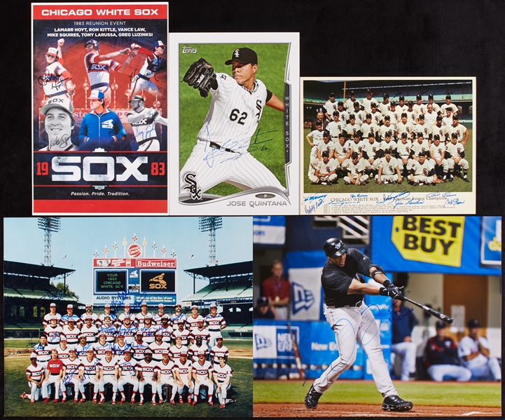 Signed White Sox Oversized Photo Group (45)
