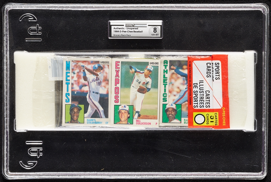 1984 O-Pee-Chee Baseball Rack Pack (Graded GAI 8)