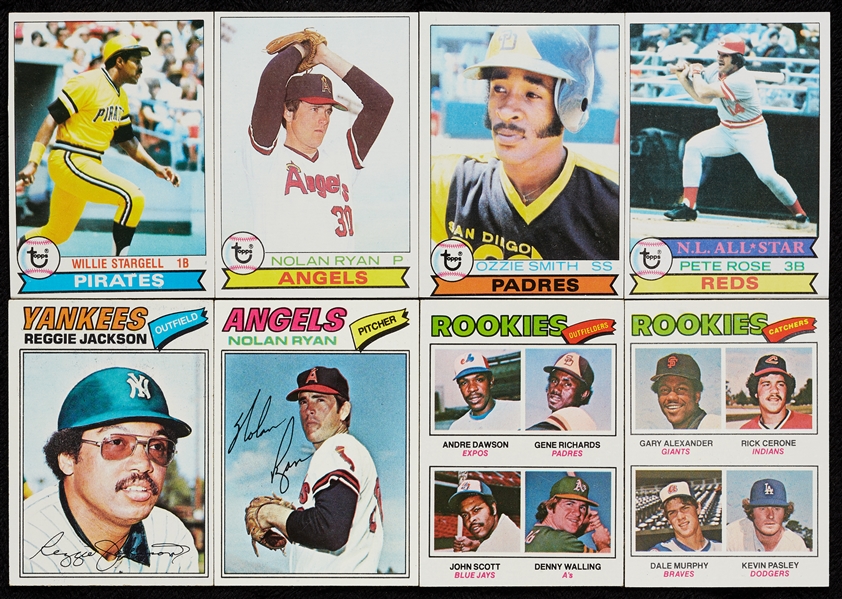 1976-79 Topps Baseball High-Grade Set Run (4)