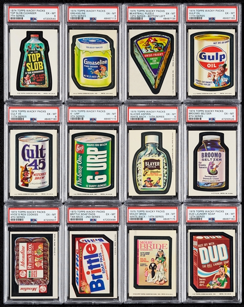 1973-76 Topps Wacky Packages PSA 6 Group (59)