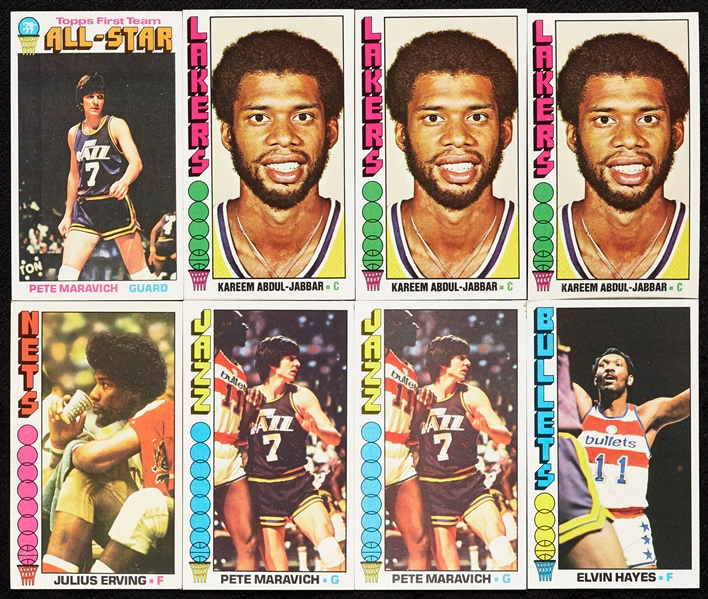 1976 Topps Basketball High-Grade Near Sets and Extras (3)