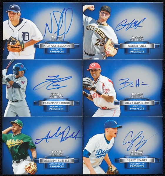 2012 Bowman Sterling Prospects Autographs Complete Set with Corey Seager PSA 10, Extras