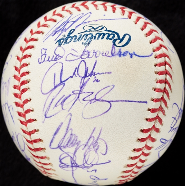 1986 New York Mets World Champs Team-Signed OML Baseball (BAS)