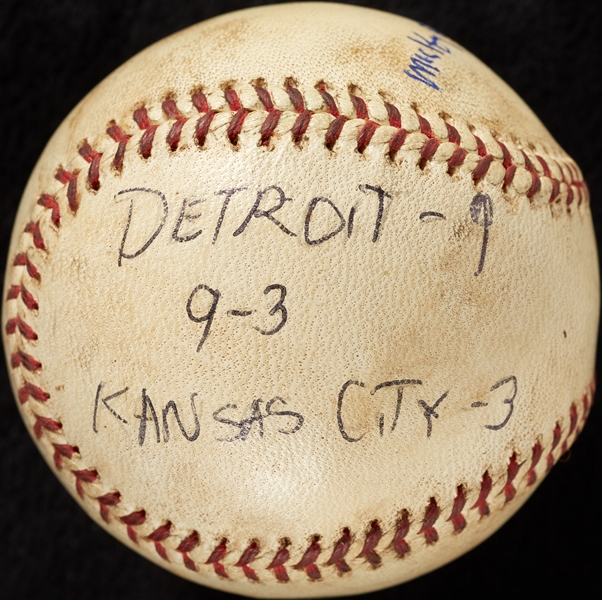 Mickey Lolich Career Win No. 12 Final Out Game-Used Baseball (6/23/1964) (BAS) (Lolich LOA)