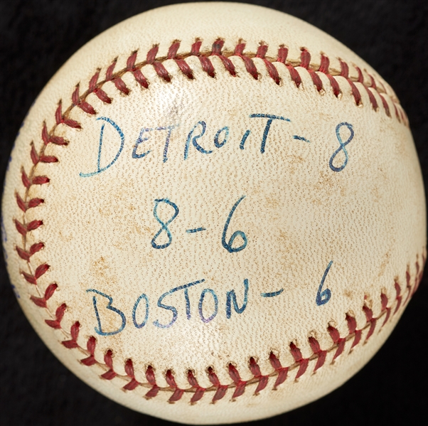 Mickey Lolich Career Win No. 22 Final Out Game-Used Baseball (9/26/1964) (BAS) (Lolich LOA)