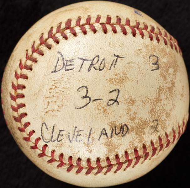 Mickey Lolich Career Win No. 42 Final Out Game-Used Baseball (5/10/1966) (BAS) (Lolich LOA)