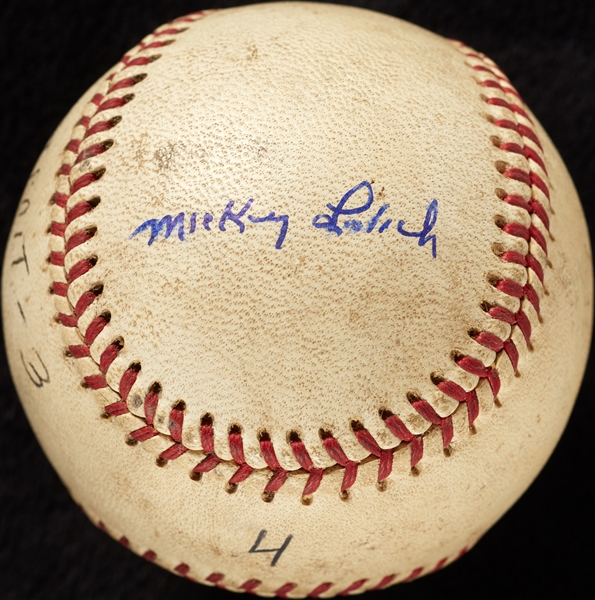 Mickey Lolich Career Win No. 87 Final Out Game-Used Baseball (5/13/1969) (BAS) (Lolich LOA)