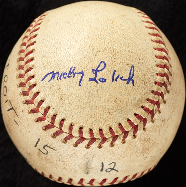 Mickey Lolich Career Win No. 95 Final Out Game-Used Baseball (7/12/1969) (BAS) (Lolich LOA)