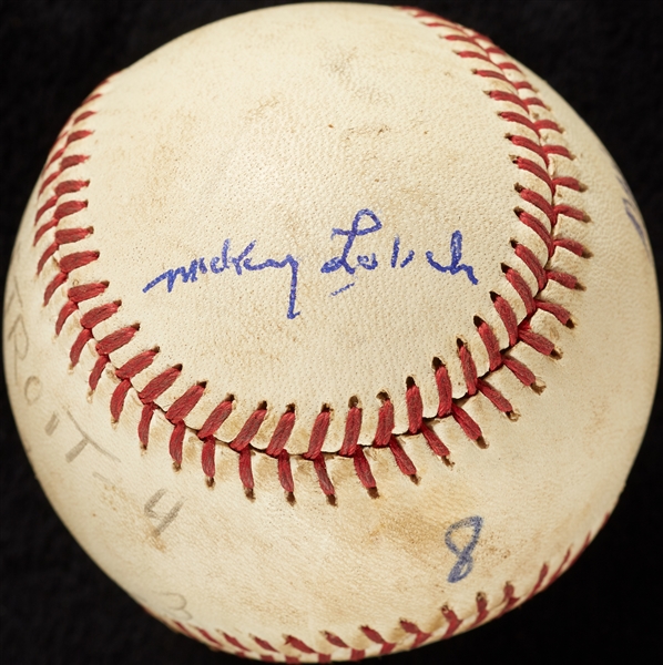 Mickey Lolich Career Win No. 124 Final Out Game-Used Baseball (5/27/1971) (BAS) (Lolich LOA)