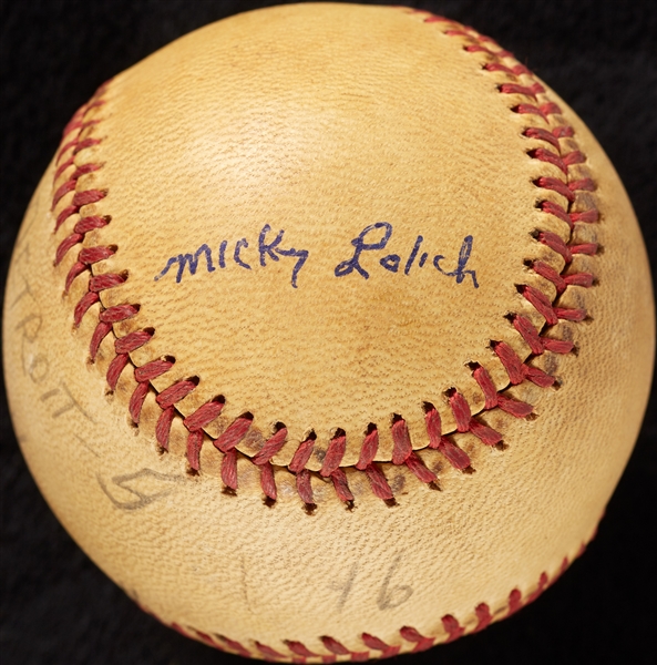 Mickey Lolich Career Win No. 132 Final Out Game-Used Baseball (7/27/1971) (BAS) (Lolich LOA)