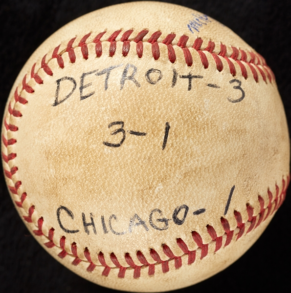Mickey Lolich Career Win No. 157 Final Out Game-Used Baseball (7/17/1972) (BAS) (Lolich LOA)