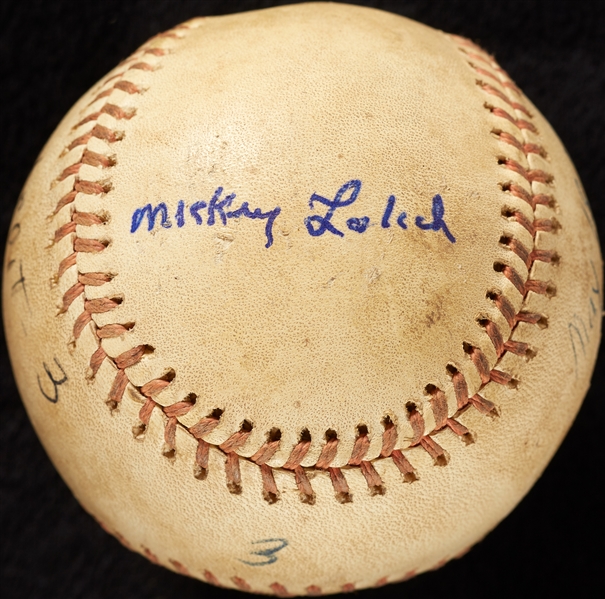 Mickey Lolich Career Win No. 182 Final Out Game-Used Baseball (5/18/1974) (BAS) (Lolich LOA)