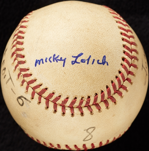 Mickey Lolich Career Win No. 203 Final Out Game-Used Baseball (6/26/1975) (BAS) (Lolich LOA)