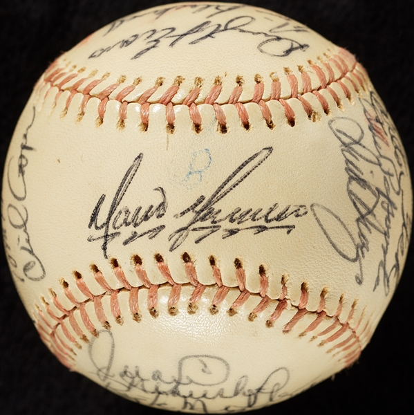 1974 Boston Red Sox Team-Signed Baseball with Jim Rice Rookie Auto