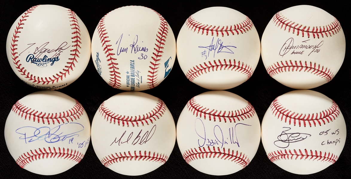 2005 Chicago White Sox Single-Signed Baseball Group (24)