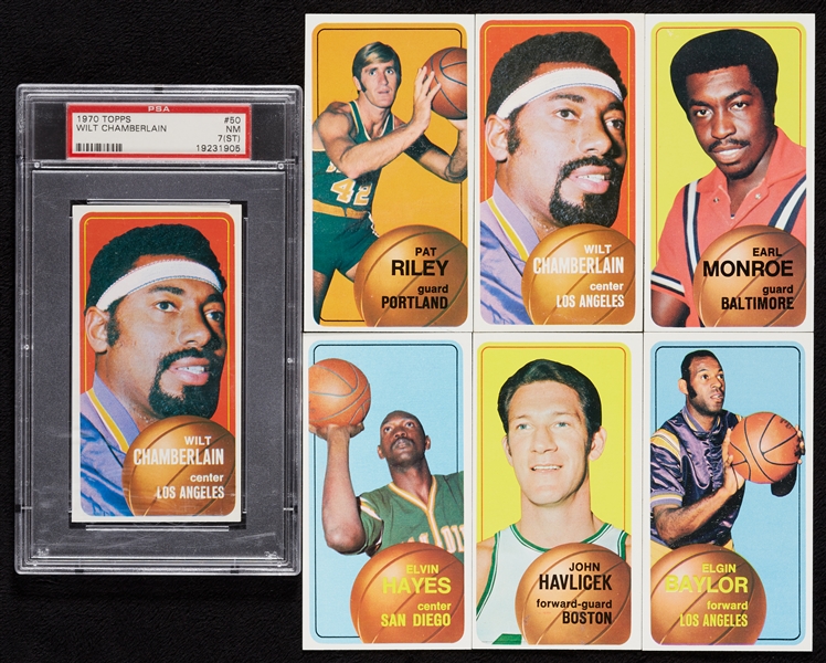 Massive 1970 Topps Basketball High-Grade Array With Many HOFers, Stars and Specials, Two Slabs (500)