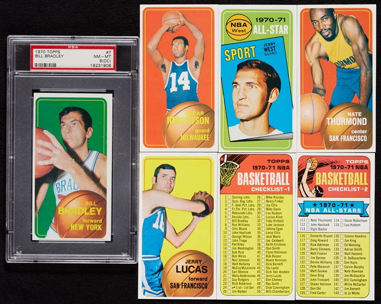 Massive 1970 Topps Basketball High-Grade Array With Many HOFers, Stars and Specials, Two Slabs (500)
