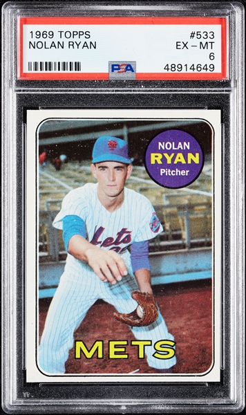 1969 Topps Nolan Ryan No. 533 PSA 6