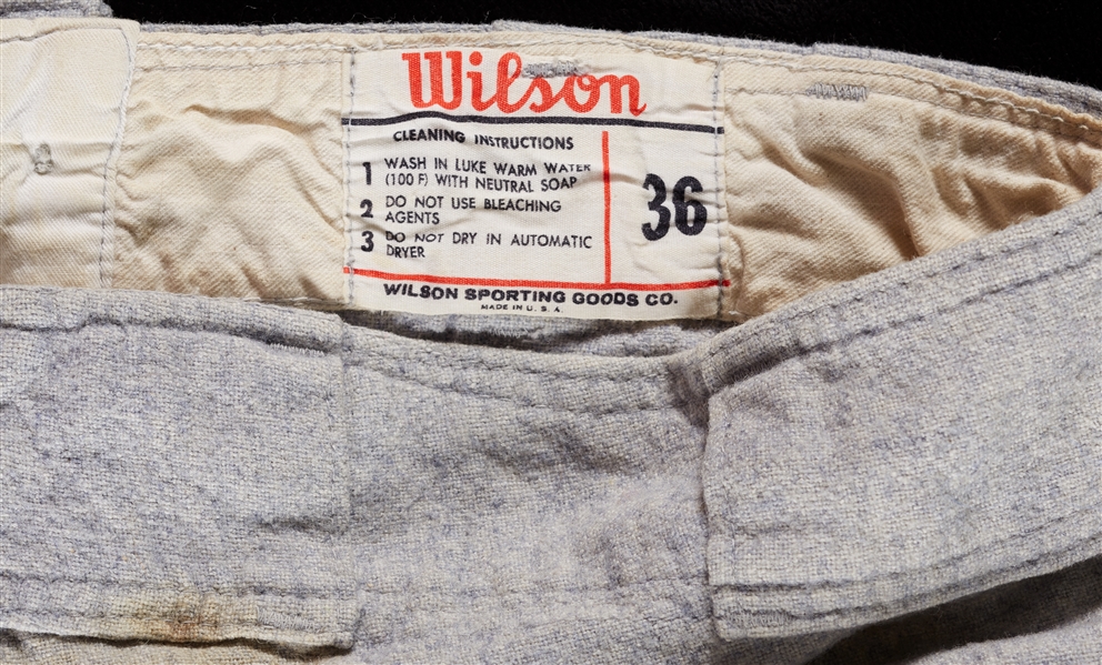 1970 Bill Harrelson Indianapolis Indians Game-Worn Road Flannel and Pants (2)