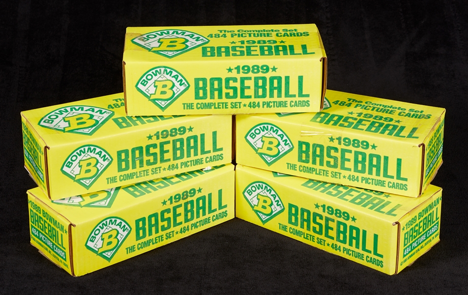 1989 Bowman Baseball Factory Set Group (5)