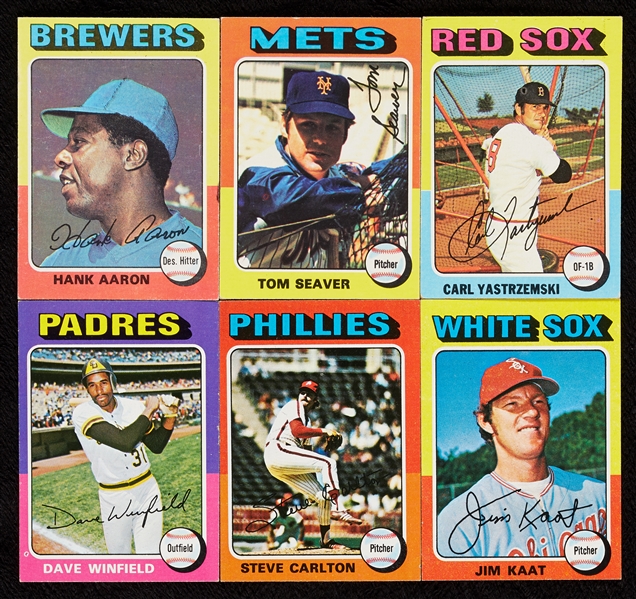 1975 Topps Baseball Minis High-Grade Group (59)