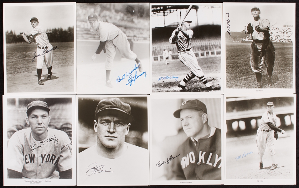 HOFer Signed Baseball 8x10 Photo Group (69 different)