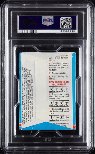 1966 Fleer All Star Match Baseball Wax Pack (Graded PSA 8)