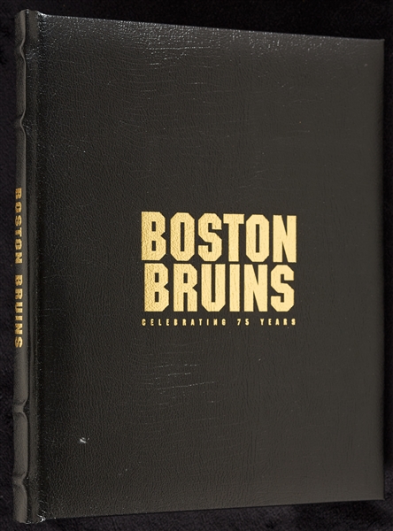 Bobby Orr & Other Greats Signed Boston Bruins 75th Anniversary Book (365/1000)
