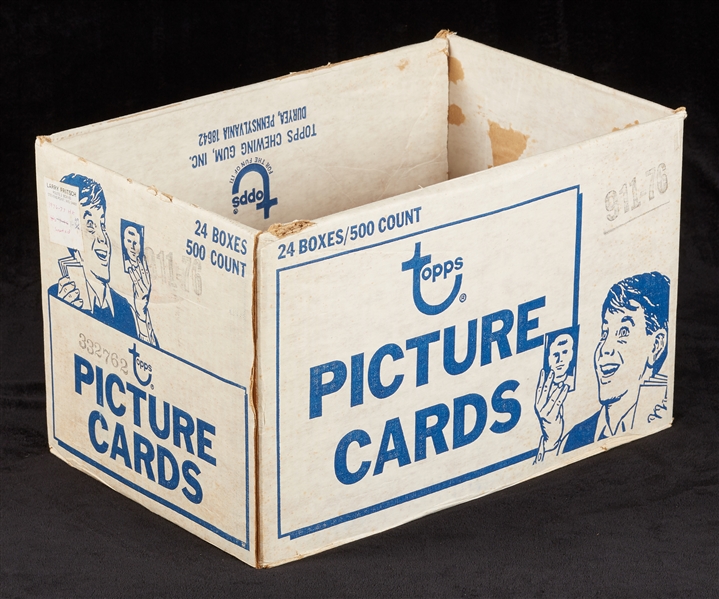 1976 Topps Hockey Vending Box Empty Case