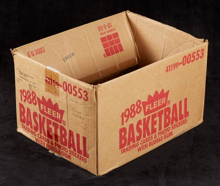 1988 Fleer Basketball Wax Box Empty Case