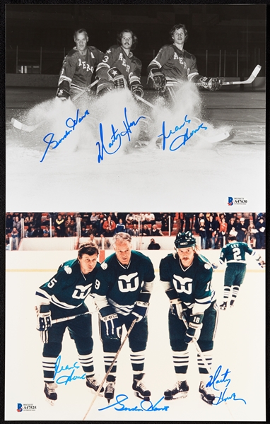 The Howe Family Multi-Signed 8x10 Photos (2) (BAS)