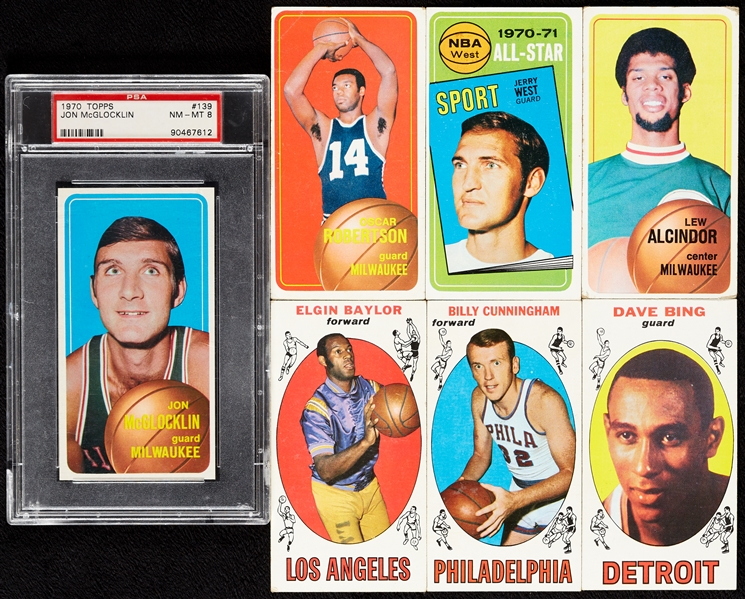 1969-73 Topps Basketball Hall of Famers Group (14)