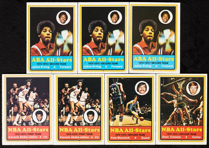 1969-73 Topps Basketball Hall of Famers Group (14)