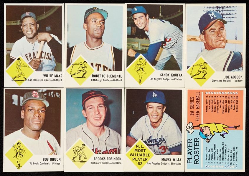 High-Grade 1963 Fleer Baseball Complete Set (67)