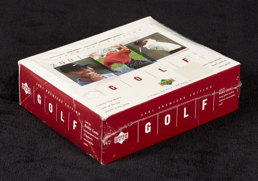 2001 Upper Deck Golf Factory Sealed Wax Box (24)