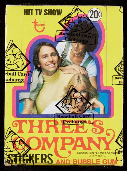 1978 Topps Three's Company Wax Box (36) (BBCE)