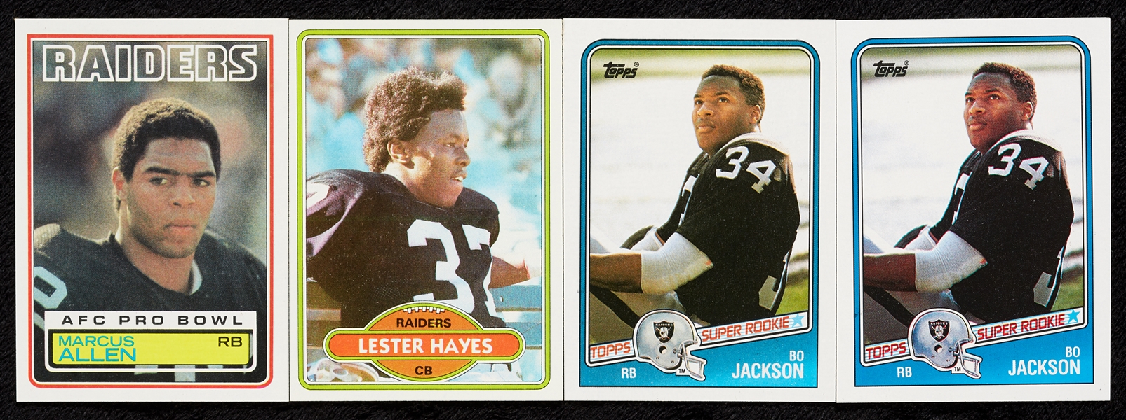 Four As-Issued 1980s Topps Football Sets (4)