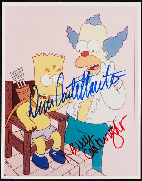 Nancy Cartwright & Dan Castellaneta Signed The Simpsons 8x10 Photo (BAS)