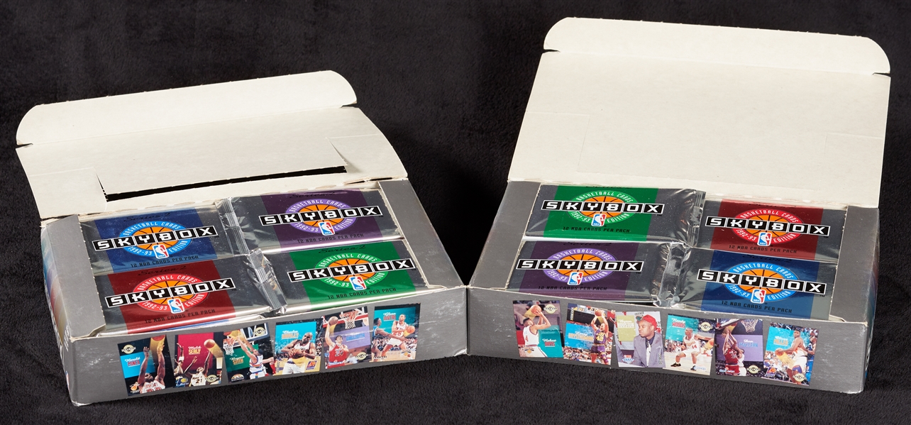 1992 SkyBox Series 2 Basketball Box Pair (2)