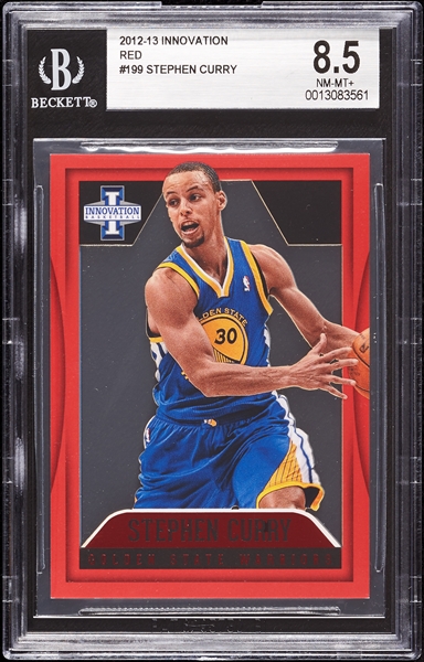 2012 Innovation Stephen Curry No. 199 Red (13/25) BGS 8.5