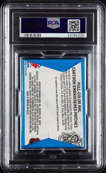 1977 Topps Hockey Wax Pack in 1976 Wrapper (Graded PSA 8)