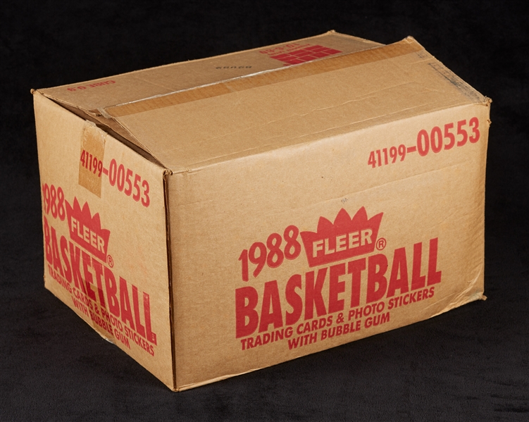 1988 Fleer Basketball Wax Box Empty Case
