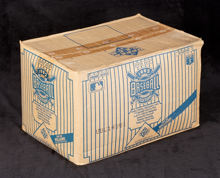 1992 Upper Deck Baseball Wax Box Case (20/36)