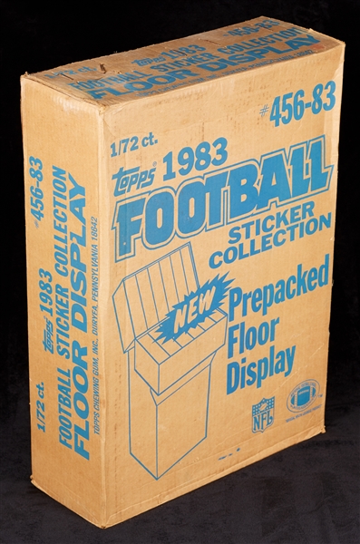 1983 Topps Football Sticker Collection Floor Display Case (72)
