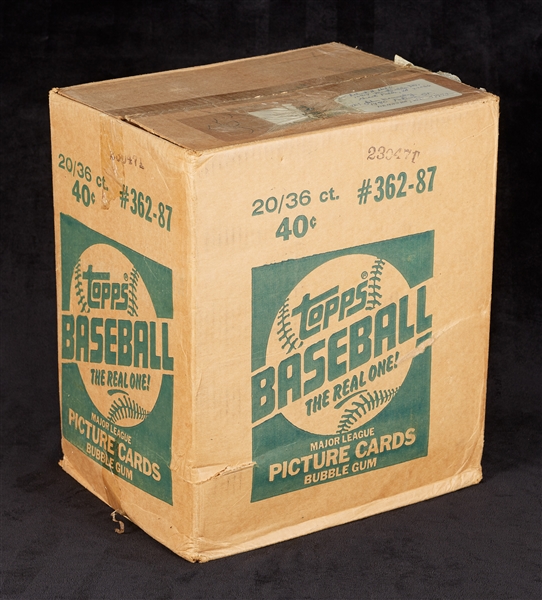 1987 Topps Baseball Wax Case (20/36)