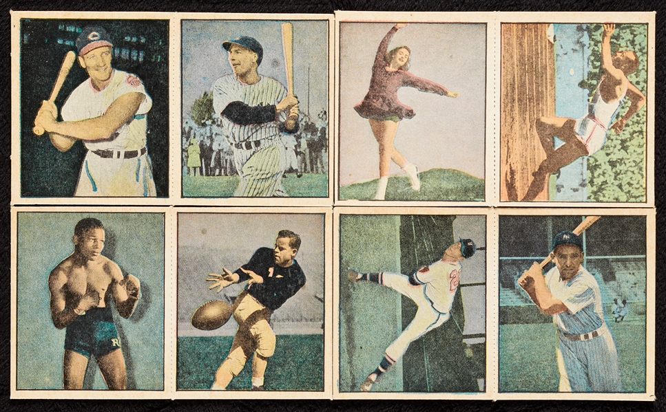 1951 Berk Ross Baseball High-Grade Set in Panels and Original Boxes (72)