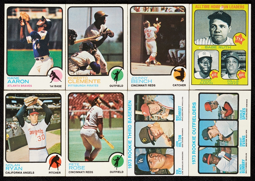 High-Grade 1973 Topps Baseball Complete Set, With Checklists, 24 Autographs (684)