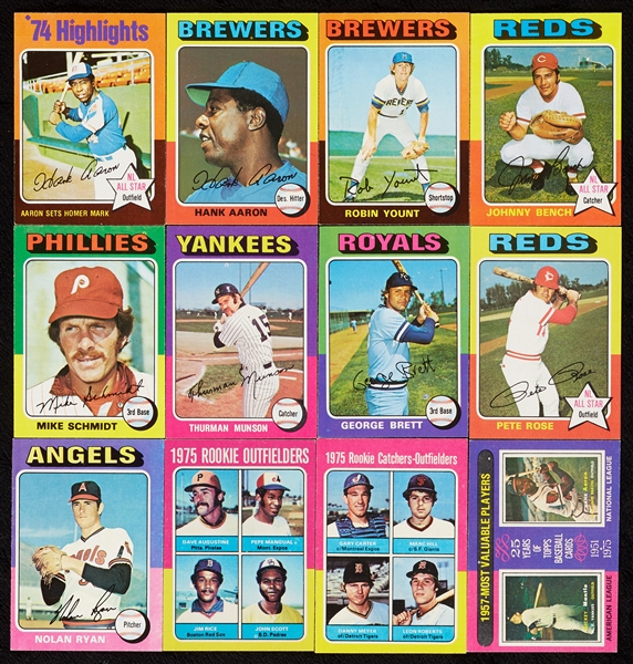 High-Grade 1975 Topps Baseball Complete Set (660)